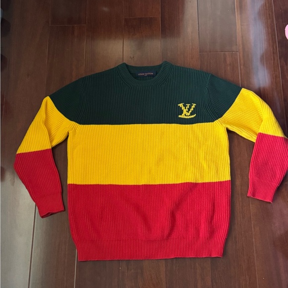 Rare 2021 Louis Vuitton “Jamaican Stripe Jumper”